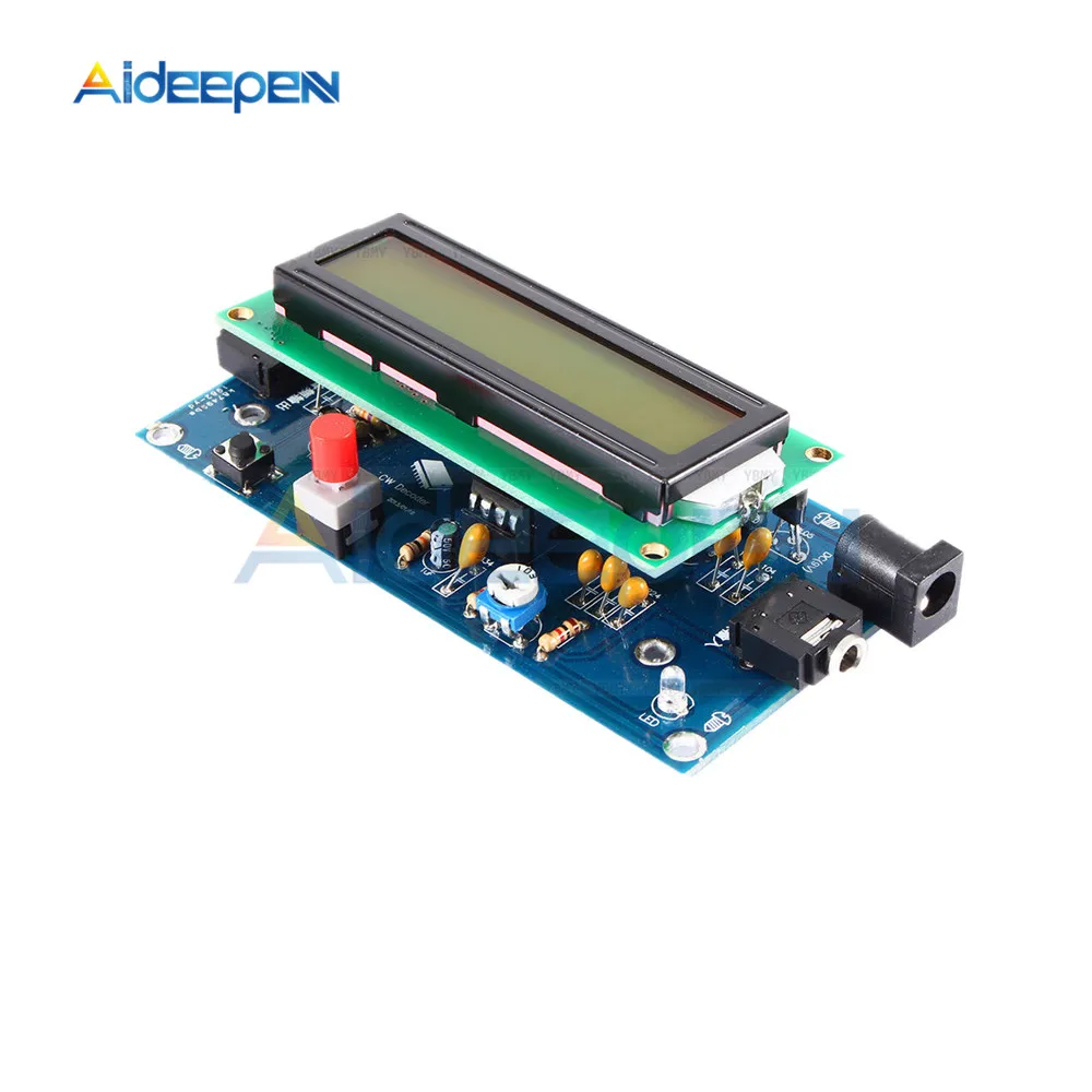 CW Decoder Morse Code Reader Morse code Translator Ham Radio Essential Module Include LCD DC7-12V/500mA