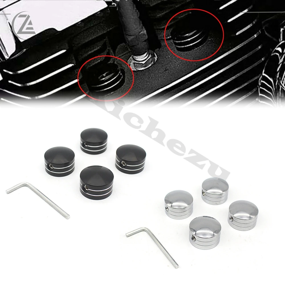 

ACZ Motorcycle Parts Black / Chrome Spark Plug Head Bolt Cap Cover Plug for Harley Twin Cam Touring 1999-2017