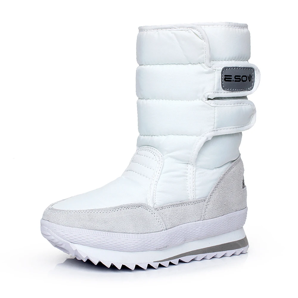 Winter new warm, non-slip, waterproof, thick-soled ankle boots, snow boots, high boots, snow shoes, mid-tube women’s boots