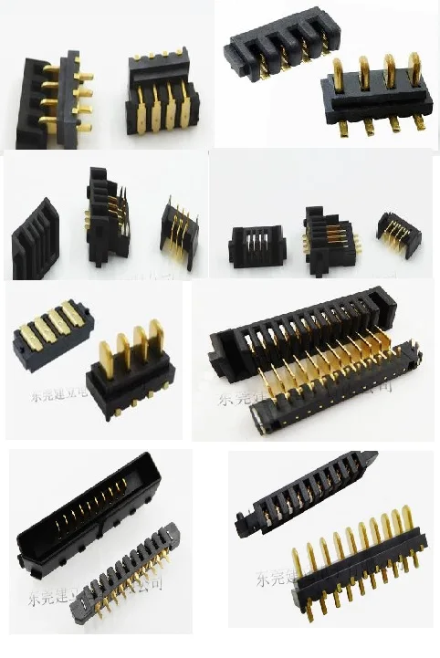 5SET Laptop Battery Socket Goldfinger Connector Note Book Battery Connectors 2P/3P/4P/5P/6P/8P 10P/12P