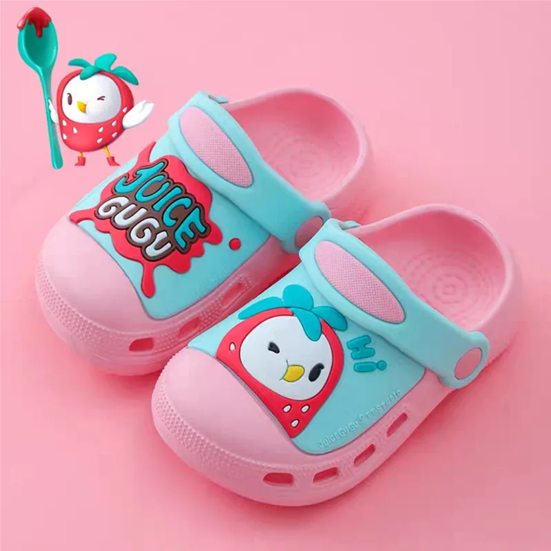 Children Kids Girls Boys Mules Clogs Sandals Garden Cartoon Slippers Cave Hole Baby Shoes EU22 23 24 25 26 27 28 29 30 31 32 33