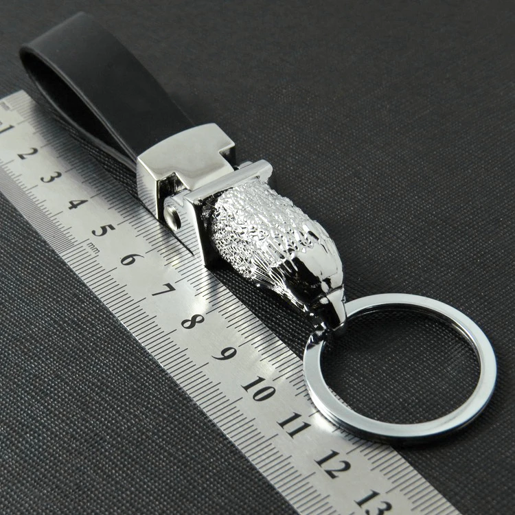 Luxury Car Key Chain Men Women KeyChain High-Grade Leopard for Key Rings Purse Charm Bag Pendant Leather Rope Fathers Day Gift