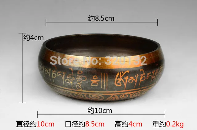 

Decoration Brass Diameter 85-100mm Cheap price Factory YOGA OUTSTANDING OLD F CHAKRA BOWL Buddhism copper singing bowls+wooden s