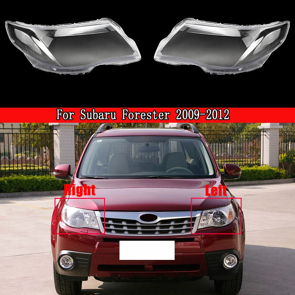 

Car Headlamp Lens For Subaru Forester 2009 2010 2011 2012 Car Replacement Auto Shell Lampshade Waterproof Bright Shell Cover