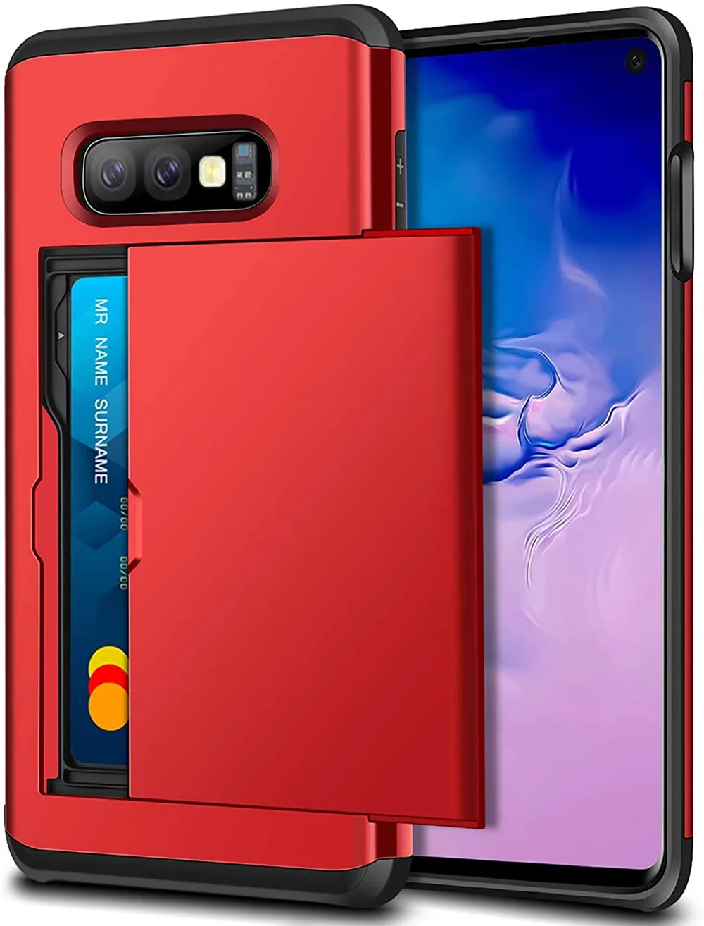 Funda protectora para Samsung Galaxy S10e, S10e, S10 e S, 10e, 10 e, Tarjetero con ranura para ID
