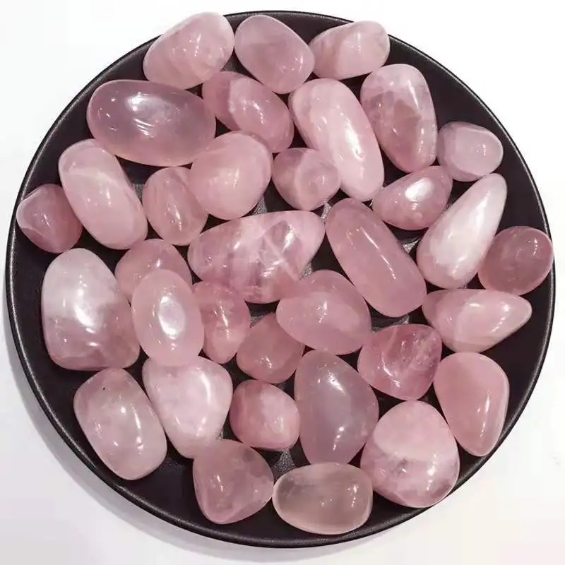 Natürliche rose quarz groß rock fiel steine mineral kristalle edelsteine chakra healing dekoration feng shui handwerk – Detail 3