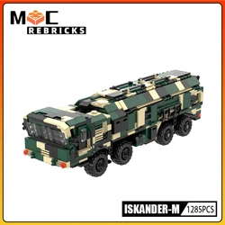 Modern Military Vehicle Iskander missile MOC Building Block Model Bricks Kits Kids Toys for Children Christmas Gift