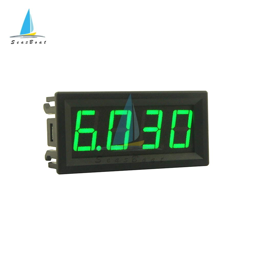 0-10A 4-digits bit Ammeter Current Panel Meter Gauge 0.56 inch Red Green Blue LED Display