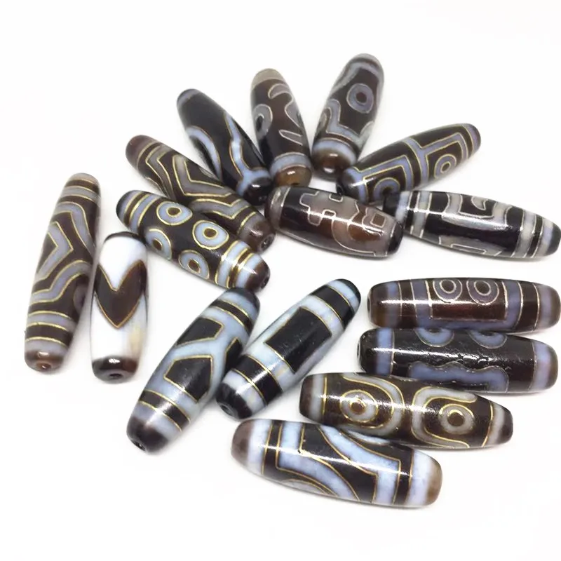 Enlay Silver special Dzi Beads Natural Agate Dzi Ji Beads 5eyes /3 eyes/ 1 eyes Powerful Amulet Collectible