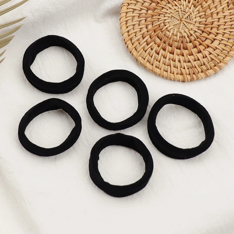New 5PCS Women Girls Simple Basic Elastic Hair Bands Tie Gum Scrunchie Ponytail Holder Rubber Bands Fashion Hair Accessories