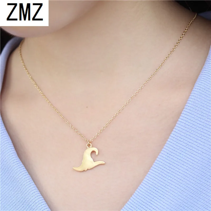 ZMZ  Europe/US fashion The wizard hat  pendant cute The wizard hat necklace gift for mom/girlfriend party gold/silver jewelry