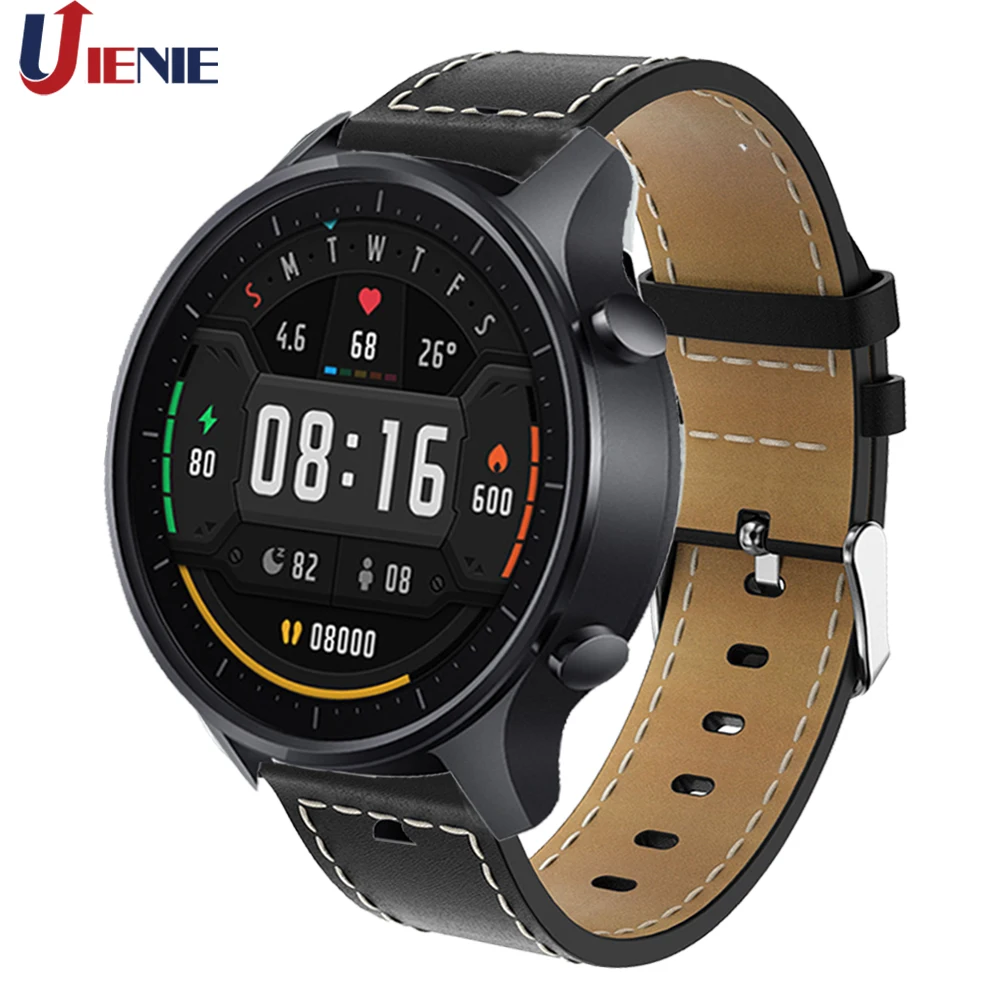 حزام ساعة جلدي لساعة Xiaomi Mi الذكية، سوار معصم رياضي ذكي لساعة Xiaomi Color Correa