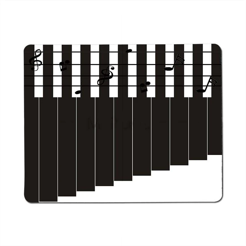 MousePad Piano Keys Play Mats Vintage Cool Musical Notes Rubber durable non-slip small size mouse pad hot sale