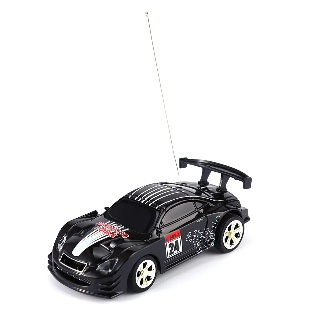 Multicolor Coke Can Mini Speed Sport Car RC Radio Remote Control Vehicle Micro Racing Car Toy Gift For Child-random indoor racer