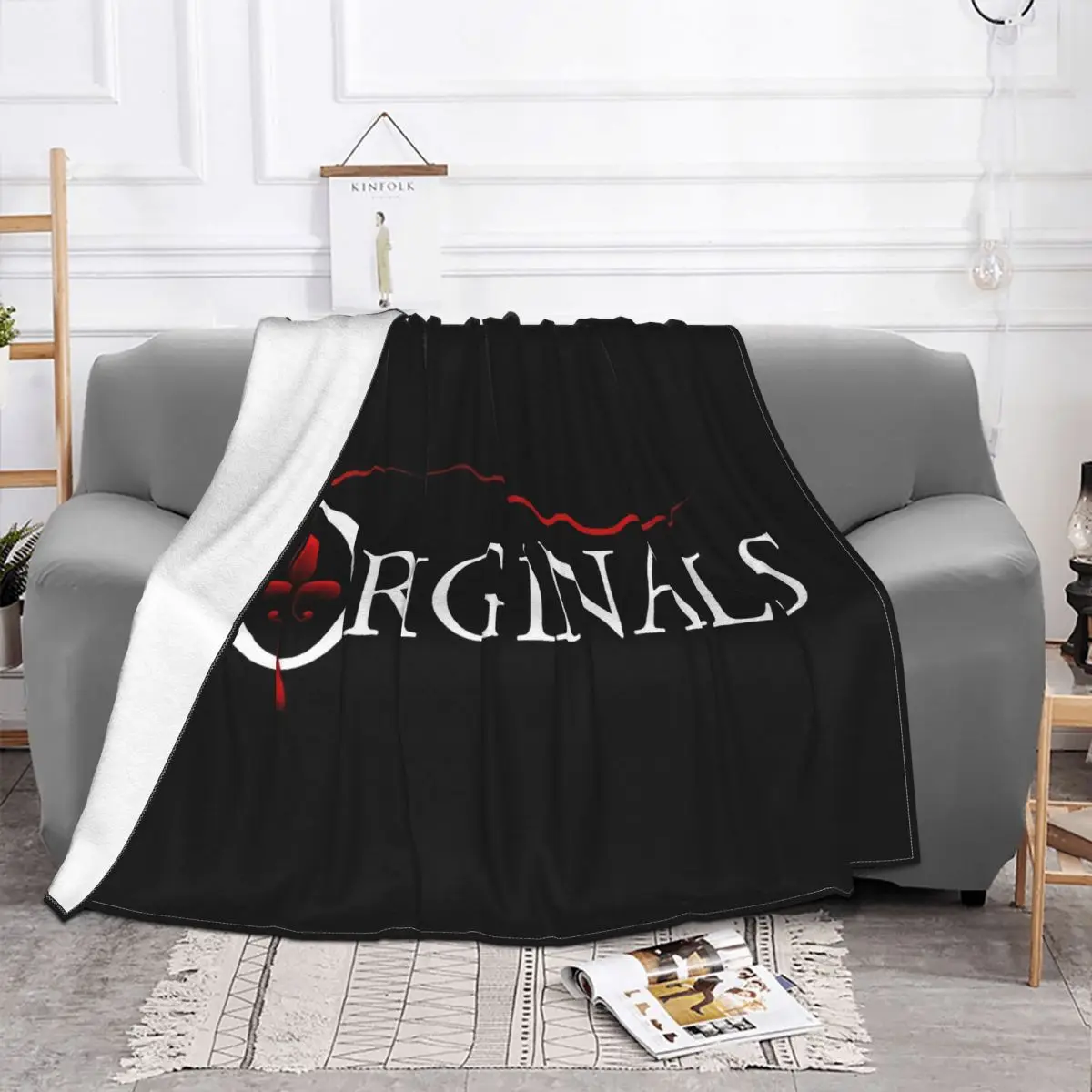 Men Fashion The Originals Klaus Mikealson Elijah Mikaelson Funny Women Text Flannel Decorative Bed Blanket Blanket Hoodie Cover