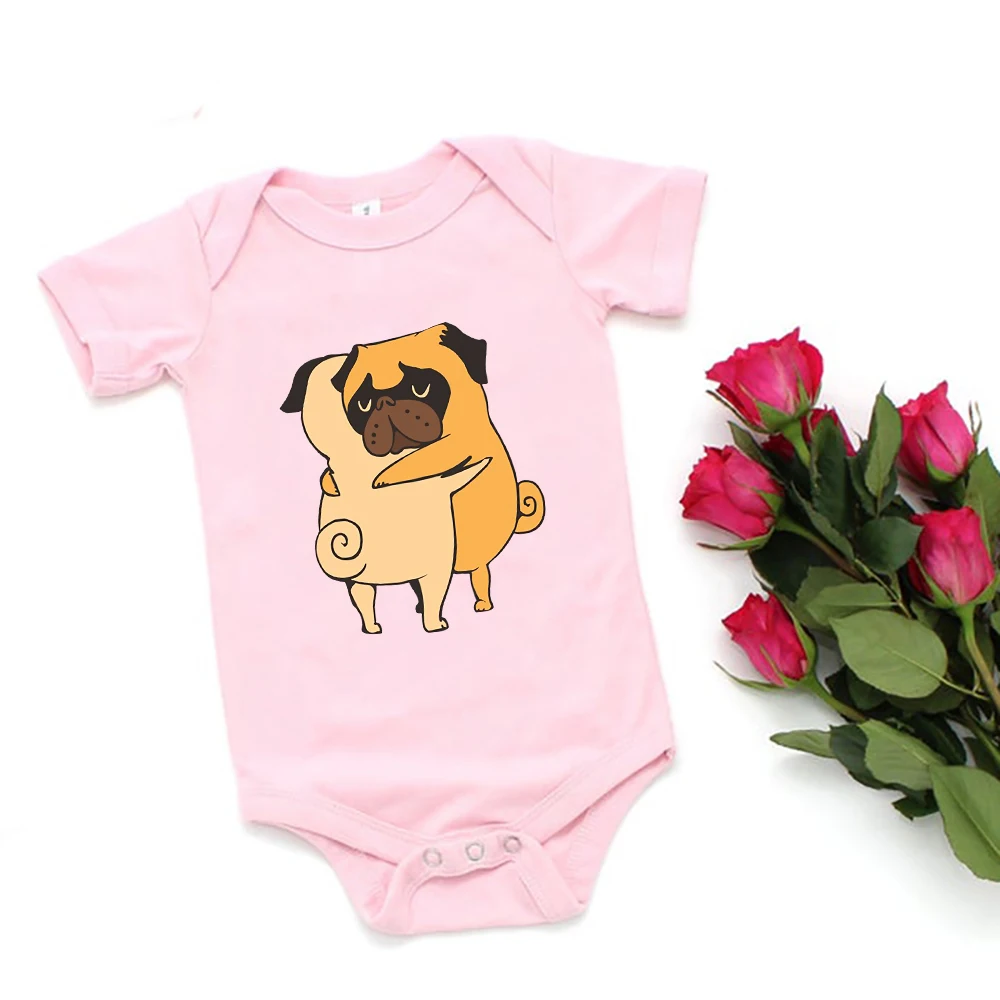 Cute Cartoon Little Pig Pink Newborn Girls Clothes Animal Kawaii Fashion 2023 Baby Boy Bodysuits Comfy Soft Infant Onesies