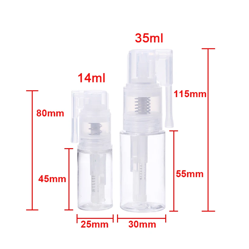 14ML/35ML Glitter Duster Spray Bottle Pot Hand Tools Portable Dry Powder Bottles For Adding a Shimmer Of Sparkle to Cards Making