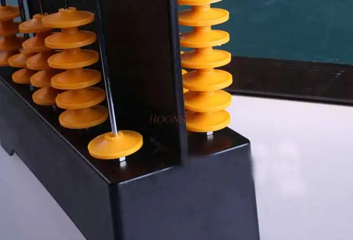 Math Teaching Demonstrator Supplies Five-speed Vertical Counter Abacus Experimental Equipment Teaching Instruments