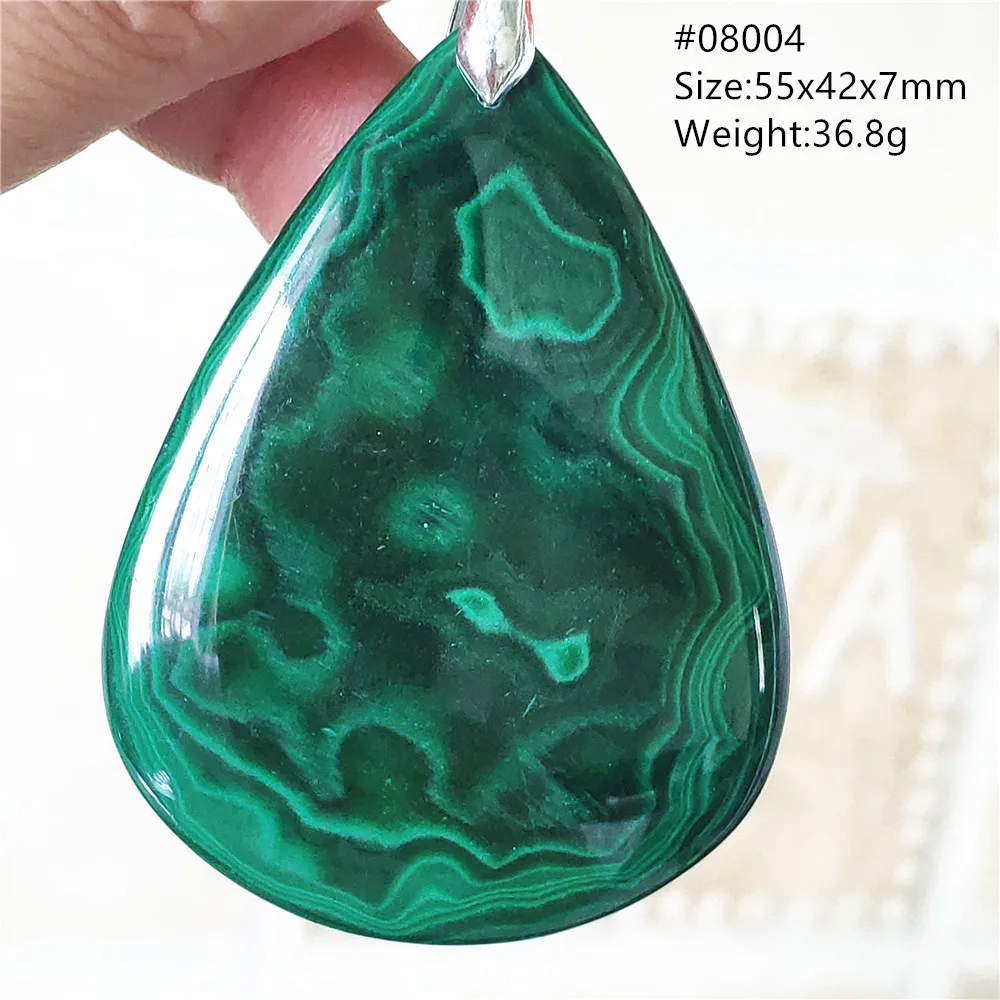 

Natural Green Malachite Chrysocolla Pendant Jewelry Water Drop Bead Malachite Necklace Gemstone Women Men AAAAA