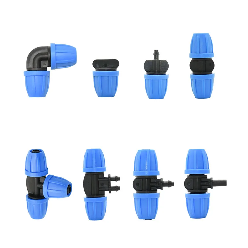 

3/8" Garden Hose Tee Connector Reducing Water Splitter Elbow End Plug Repair 8/11mm 4/7mm Barbed Connector 4pcs