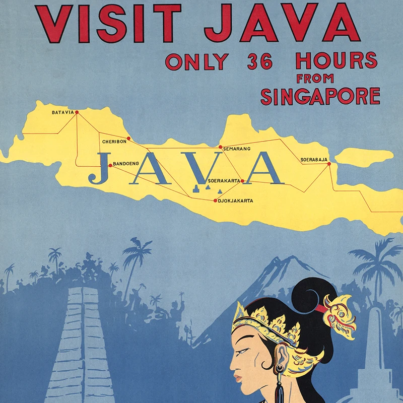 Bali Java Vintage Travel Poste – Home Decor Bali recenzja i cena