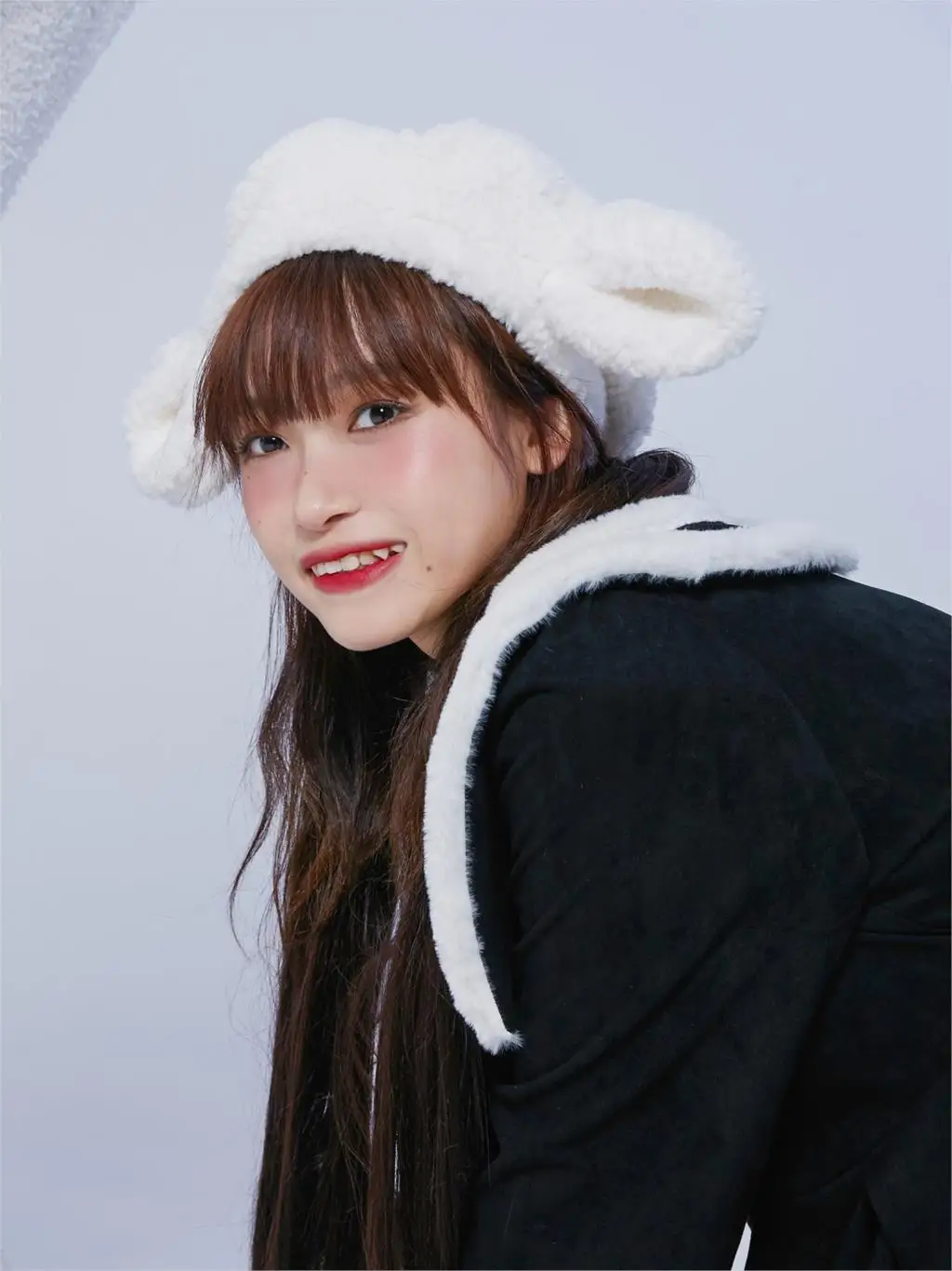 

Anime Sheep Ears Beret Moon Faust Retro Girl Autumn and Winter Lamb Wool Huge Deer Ears Painter Beret