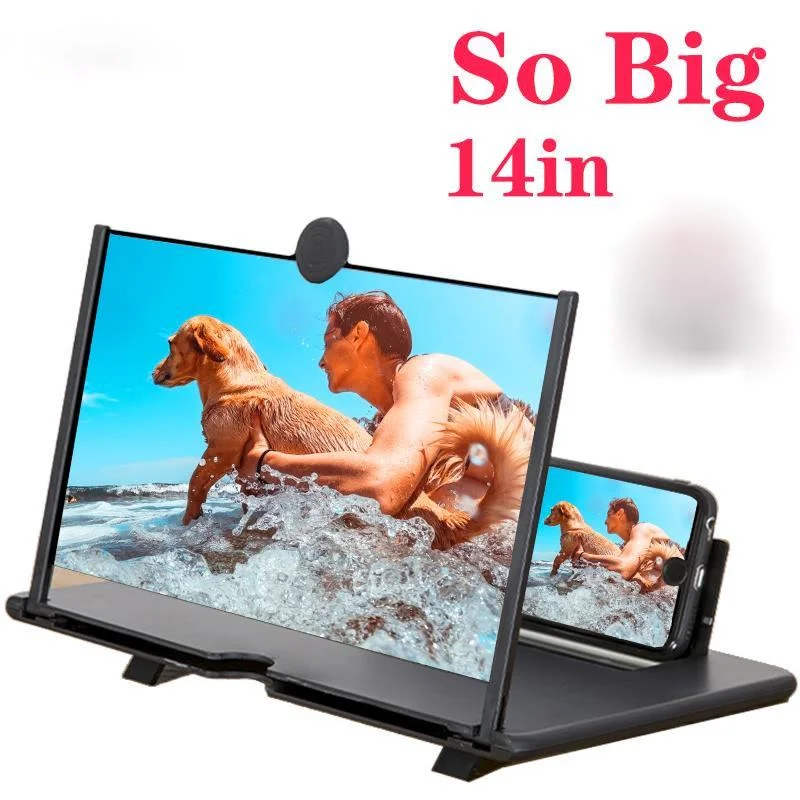 New PSA14 14-inch Universal 3d Enarged Phone Screen Amplifier HD Eyes Protection Display Video   For IOS  Android Smart Phone