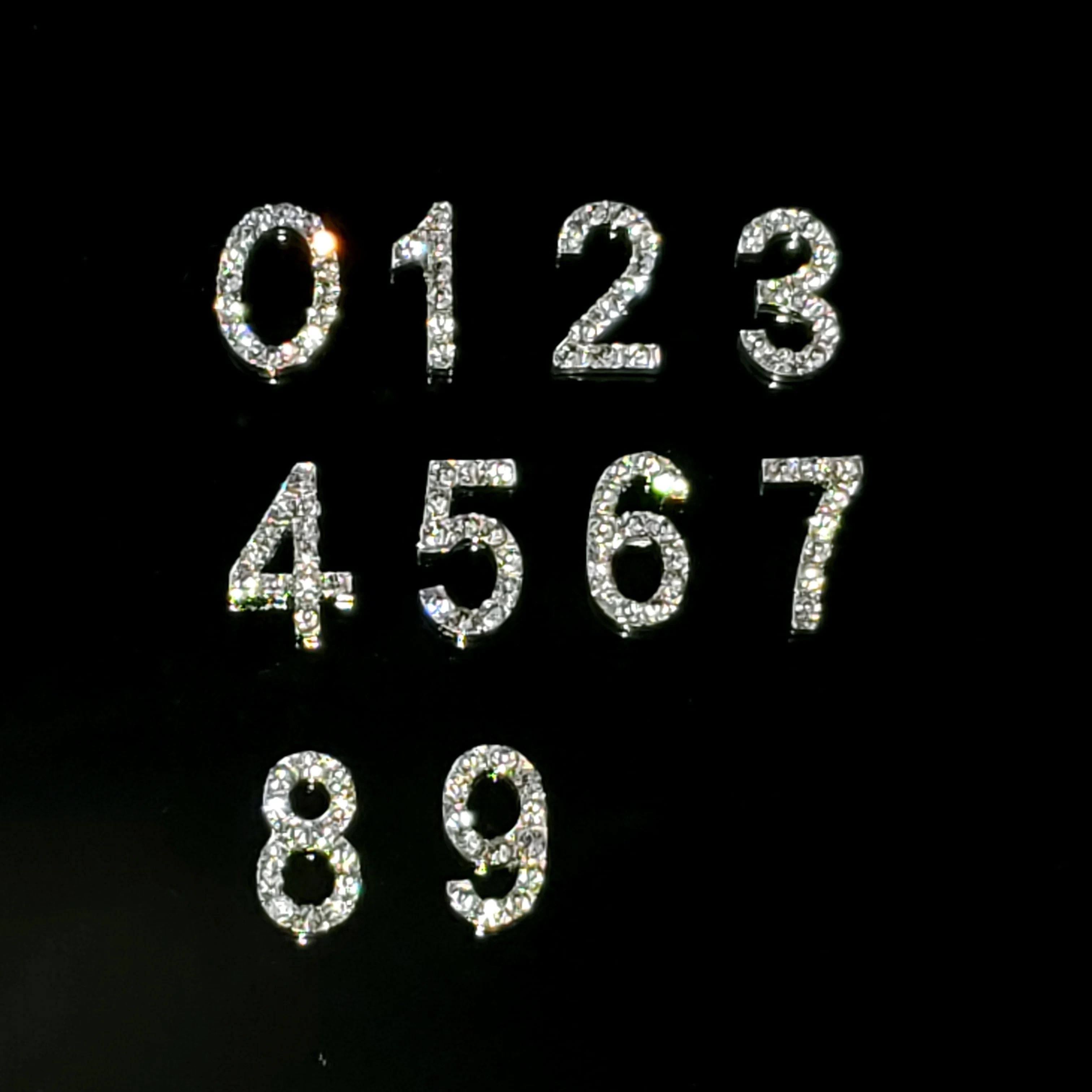 Rhinestone Digital Numbers 