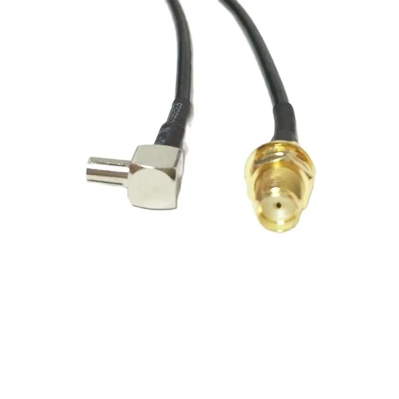 Extensión de antena 3G TS9, Conector de ángulo recto a SMA hembra, tuerca Jack RG174, Cable Pigtail de 20CM y 8 pulgadas, venta al por mayor, envío rápido, nuevo, 1 unidad