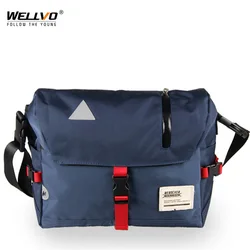 Bolso de mensajero cruzado para hombre, bolsa Oxford impermeable para montar en bicicleta de montaña, bolso de viaje de hombro grande, paquete de ciclismo XA135ZC