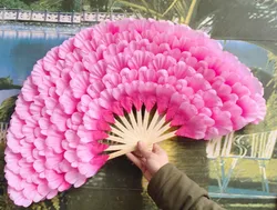 Hand Fan Peony Flower Dance Hand Fan Chinese Double Side Yangge Dance Fans Performance Props Abanico Para Boda Abanico De Mano