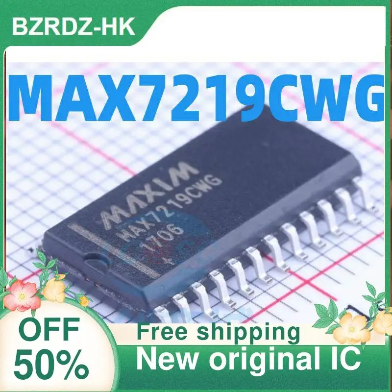 10PCS MAX7219 MAX7219CWG MAX7219EWG SOP24  New original IC