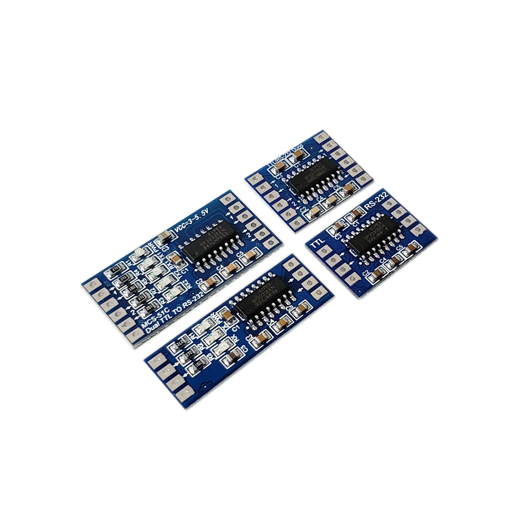 

TTL to RS-232 to TTL Serial Port Level Conversion Single and Double RS232 Patch Straight Into MAX232 Module