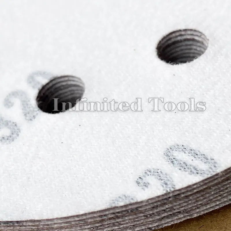 10pcs 125mm Sanding Discs 8 Hole Hook Loop Sandpaper 40Grit-3000Grit Sanding Paper Sanding Disc Abrasive Polishing Tools