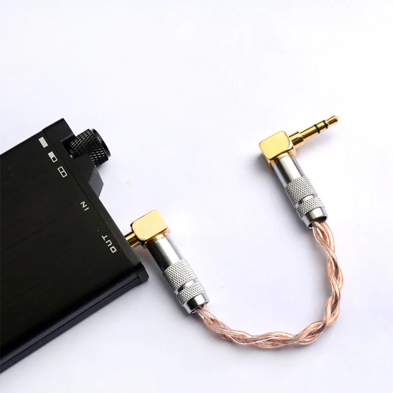 3.5mm Jack Audio Cable 3.5 Male to Male AUX Cable 90 Degree Right Angle for Car Headphone MP3/4 Aux Cord