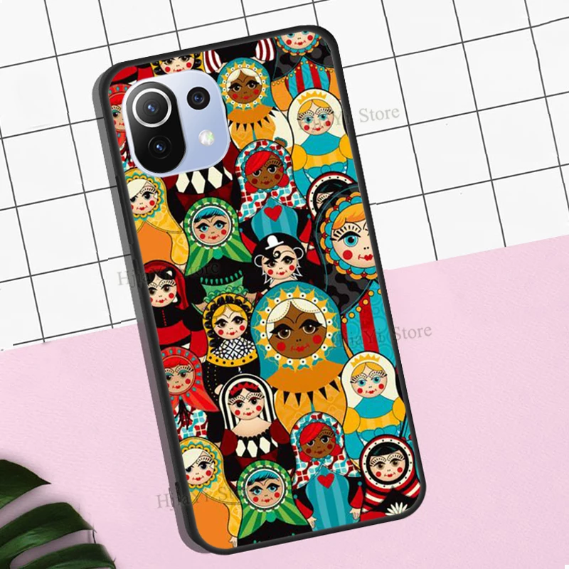 Russian Dolls Matryoshka For Xiaomi Mi 11 Ultra 9T 10T Pro Note 10 Lite Case For POCO X3 Pro M3 F2 F3 Phone Cover