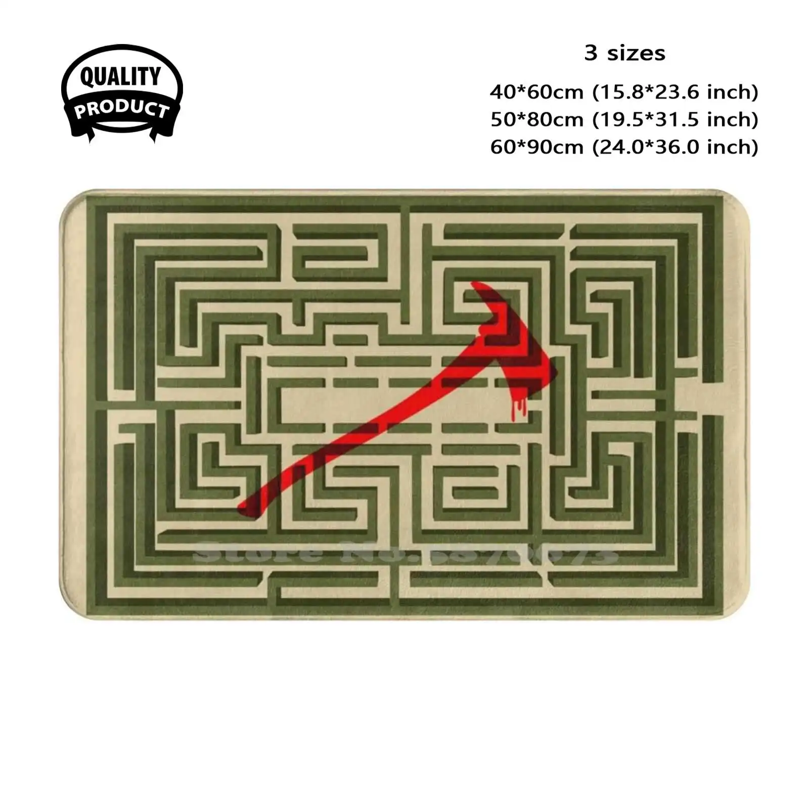 Overlook Maze Map Soft Cushion Home Carpet Door Mat Car Rug Overlook Hotel Redrum Overlook Maze Map Pattern Jack Torrance