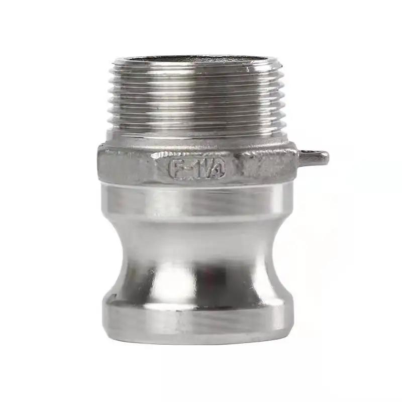 Conector rápido de aço inoxidável 304 F 316 rápido Ftype cabeça macho fio externo rosqueado soldado braçadeira de tubulação de água e óleo 2/4/2.5 i