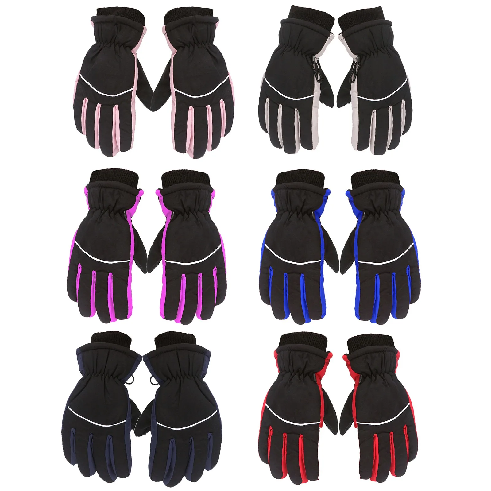 Kids Winter Thicken Outdoor Gloves Youth Kids Boys Girls Snow Skating Snowboarding Windproof Warm Ski Gloves перчатки детские