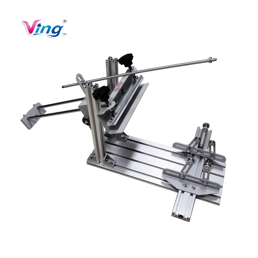 Calca Manual Cylinder Screen Printing Press, for Pen / Cup / Mug / Bottle (with 10in Squeegee)