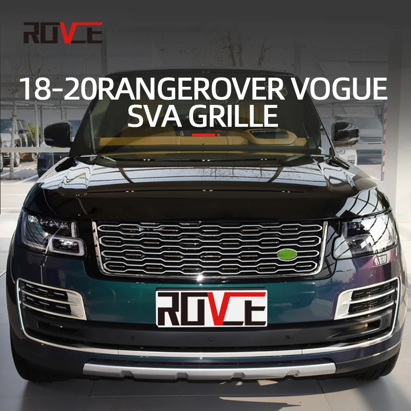 Car Auto Parts High Quality Tuning Front ABS Middle Grill Grille For Land Rover Range Rover Vogue  SVA 2018 2019 2020