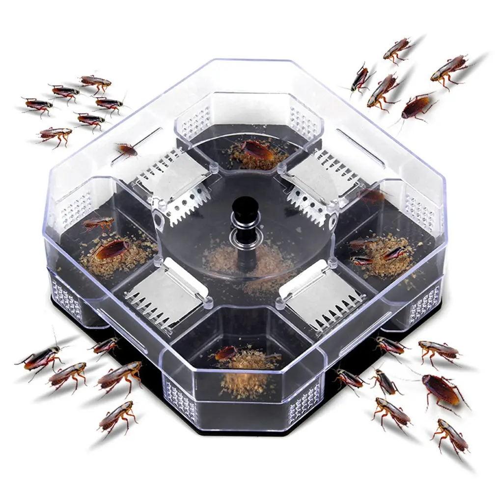 Household Effective Cockroach Traps Box Reusable Cockroach Bug Roach Catcher Cockroach Killer Bait Traps Pesticide
