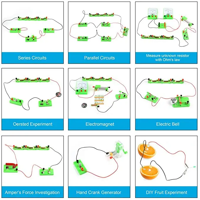 Physics Electric Circuit Learning Starter Kit Science Lab Basic Electricity Magnetism Experiment Education Kits