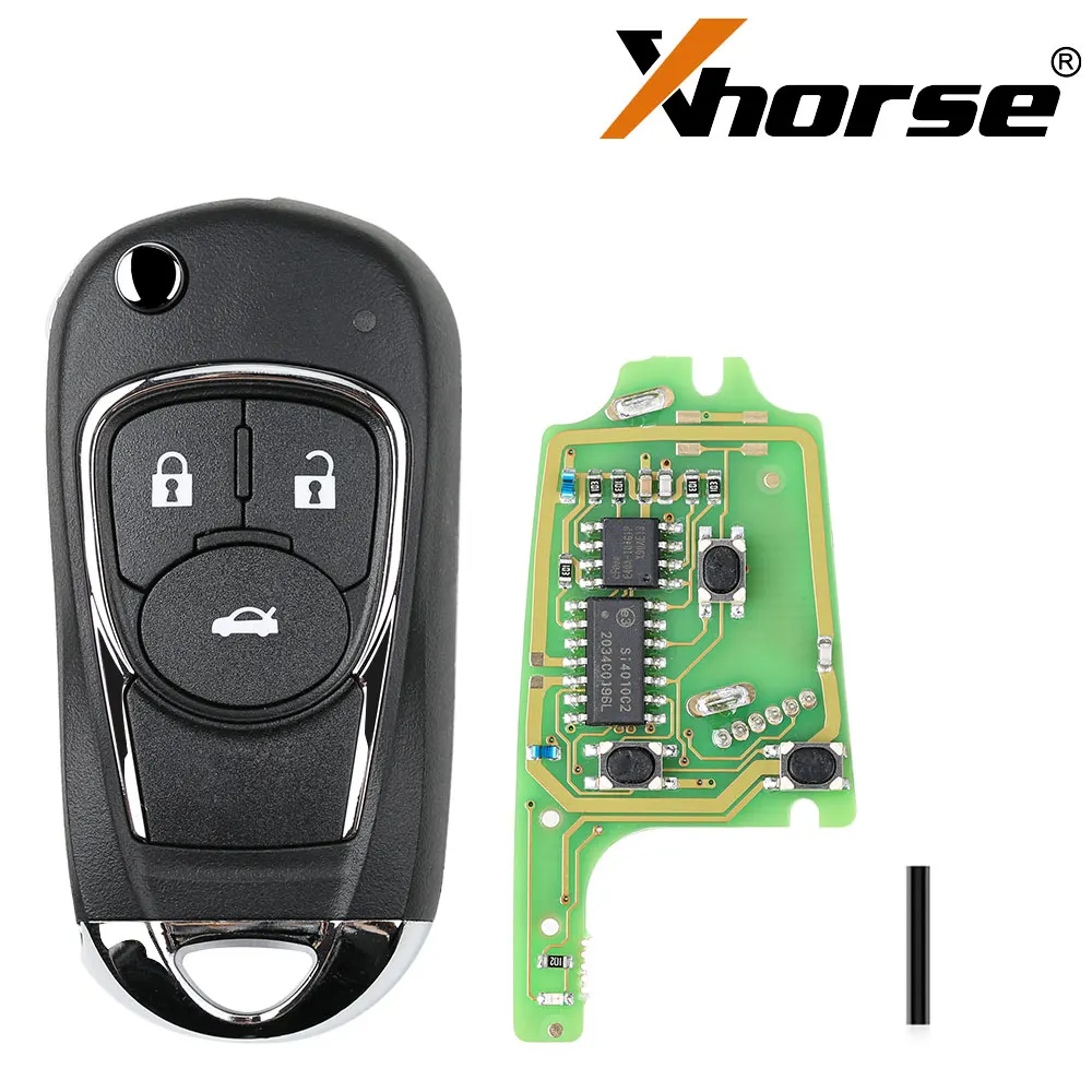 

Xhorse XKBU03EN Wire Remote Key for Buick Flip 3 Buttons English Version