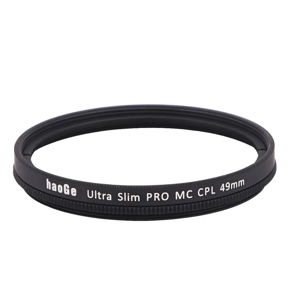 Haoge 37/40.5/43/46/49/52/55/58/62/67/72/77/82mm MC CPL Multicoated Circular Polarizer Polarizing Lens Filter