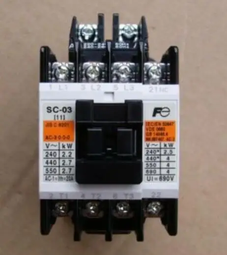 

SC-03 AC110V 1A 3P | 9A | 110VAC SC AC contactor (AC coil)