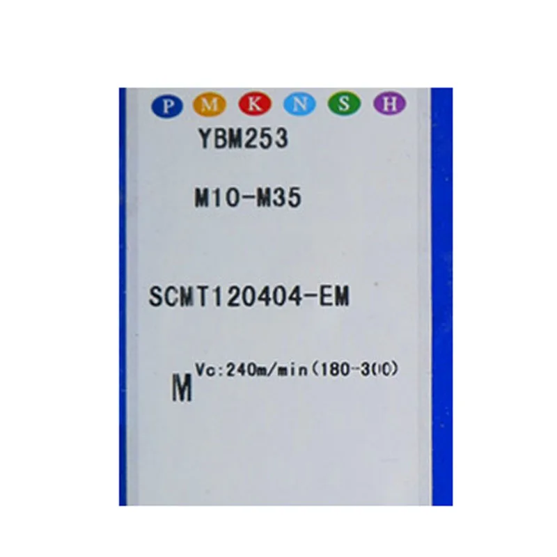 Inserti originali lavorazione SCMT acciaio inossidabile SCMT09T304 SCMT09T308 SCMT120404 -HM -EM YBM251 YBM253 utensile da taglio per tornio CNC