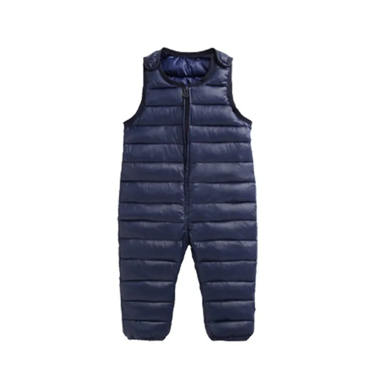 Boys Down Overalls Children Clothing Baby Outside Jumpsuit Winter Girls Romper Overalls Kids Thick Warm Windproof Clothes