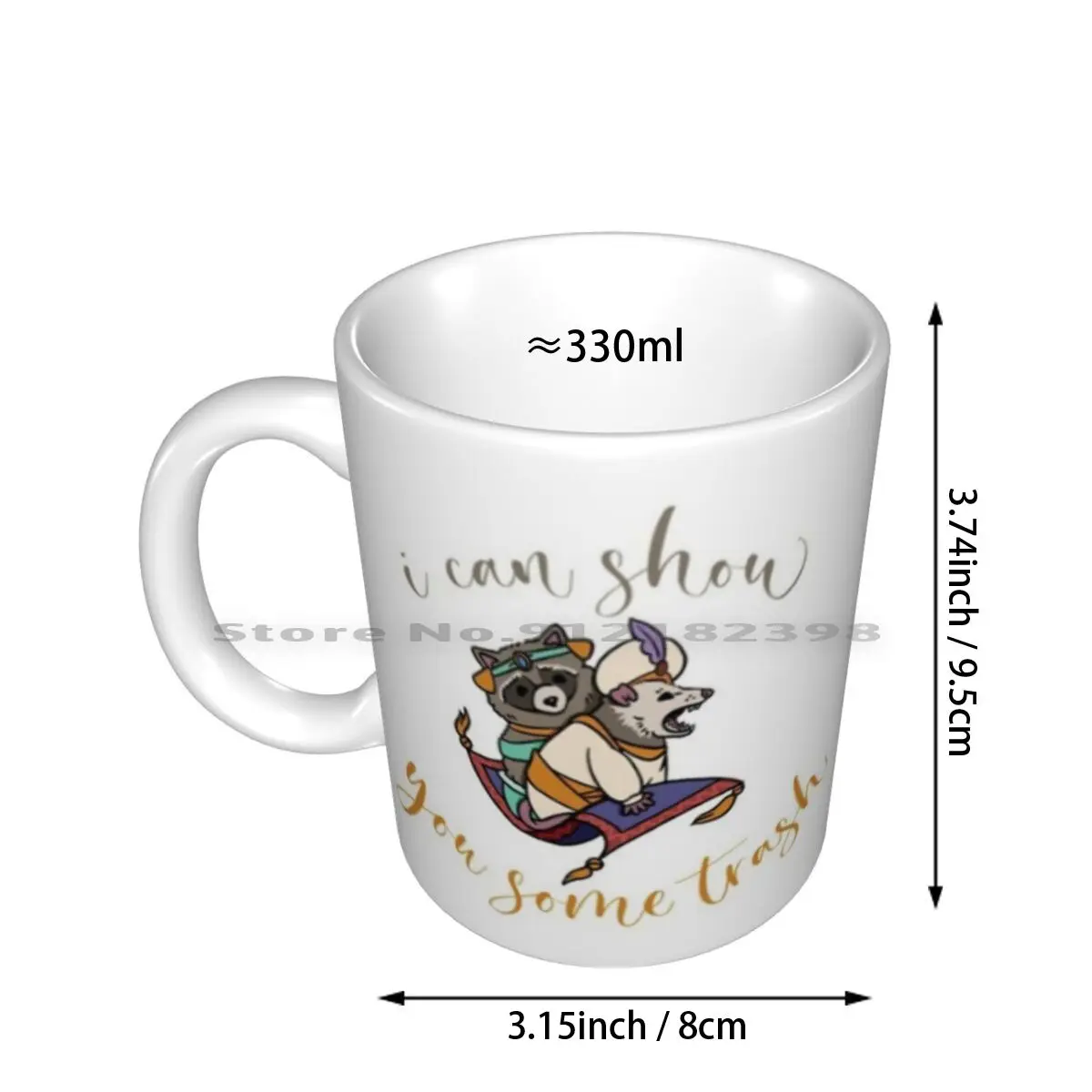 I Can Show You Some Trash Ceramic Mugs Coffee Cups Milk Tea Mug Hamster Funny Cat Cute Dog Hamsters Animals Meme Dogs I Love