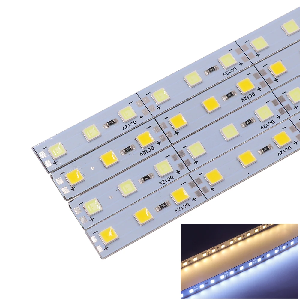 SMD 5054 Led twardy listwa pasek światła listwa Led listwa oświetleniowa Aluminium sztywny pasek oświetlenie kuchenne listwa led szafka lekka światła